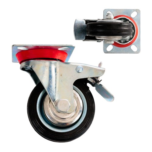 Kółka obrotowe gumowe -1