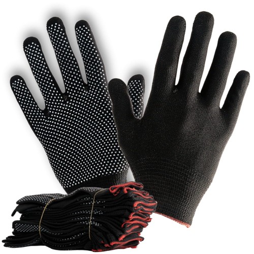 Rękawice robocze ochronne elastyczne 12par -1