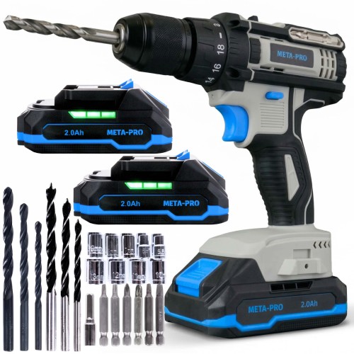 Wiertarko wkrętarka akumulatorowa udarowa 20v 30nm -1