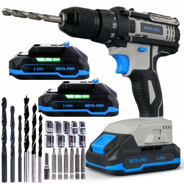 Wiertarko wkrętarka akumulatorowa udarowa 20v 30nm -1