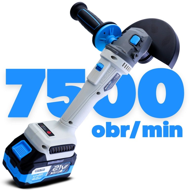 szlifierka kątowa akumulatorowa 21V 1200W 4Ah-2