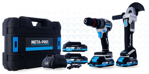 Zestaw wiertarko wkrętarka szlifierka 21V 2Ah -2