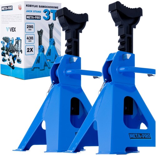 Podnośnik kobyłki samochodowe 3T zestaw 2 szt -1