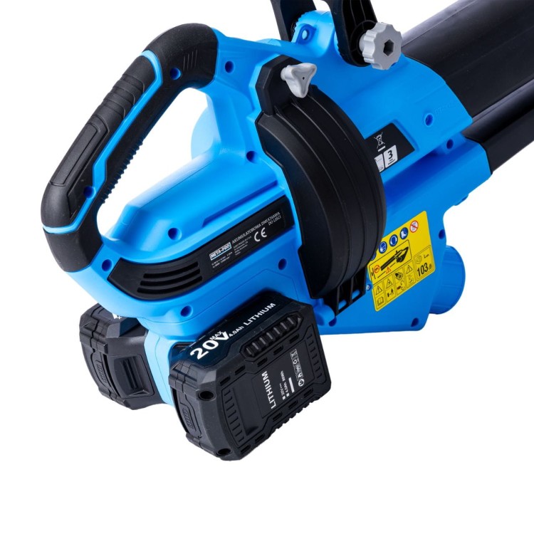 Dmuchawa akumulatorowa do liści z rozdrabniaczem 3w1 40V 2*4Ah -10