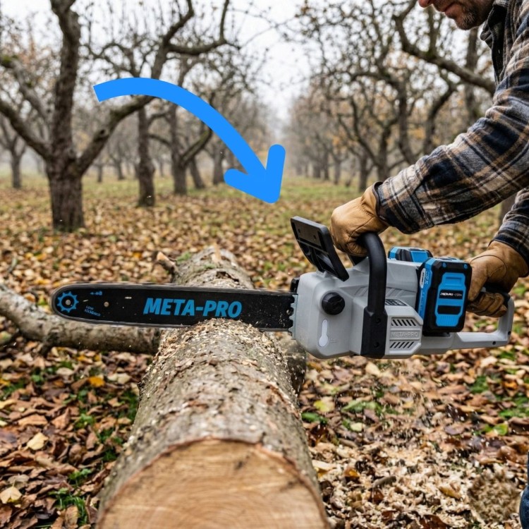 Piła łańcuchowa akumulatorowa bezszczotkowa 16" 1000w 2*4ah  -3