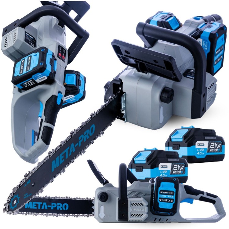 Piła łańcuchowa akumulatorowa bezszczotkowa 16" 1000w 2*4ah  -11