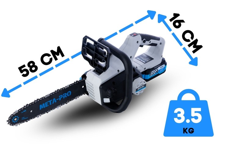 Piła łańcuchowa akumulatorowa 12" 30cm -4