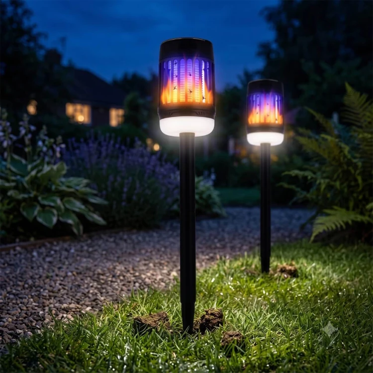 Lampa solarna ogrodowa owadobójcza pochodnia 2w1 -2