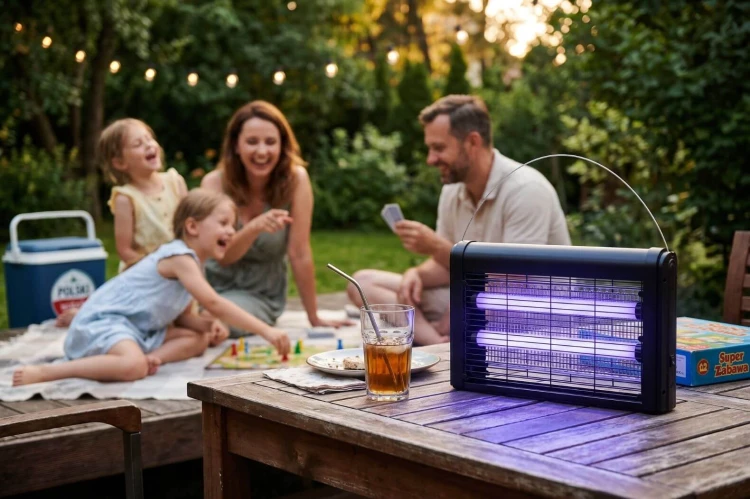 Lampa owadobójcza uv led na komary muchy -2