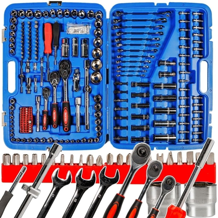 zestaw klucz nasadowych 216el.  -1