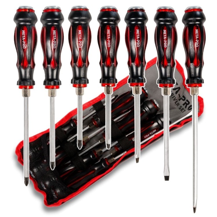 Wkrętak udarowy ślusarski - zestaw 7szt (Cr-V)-1