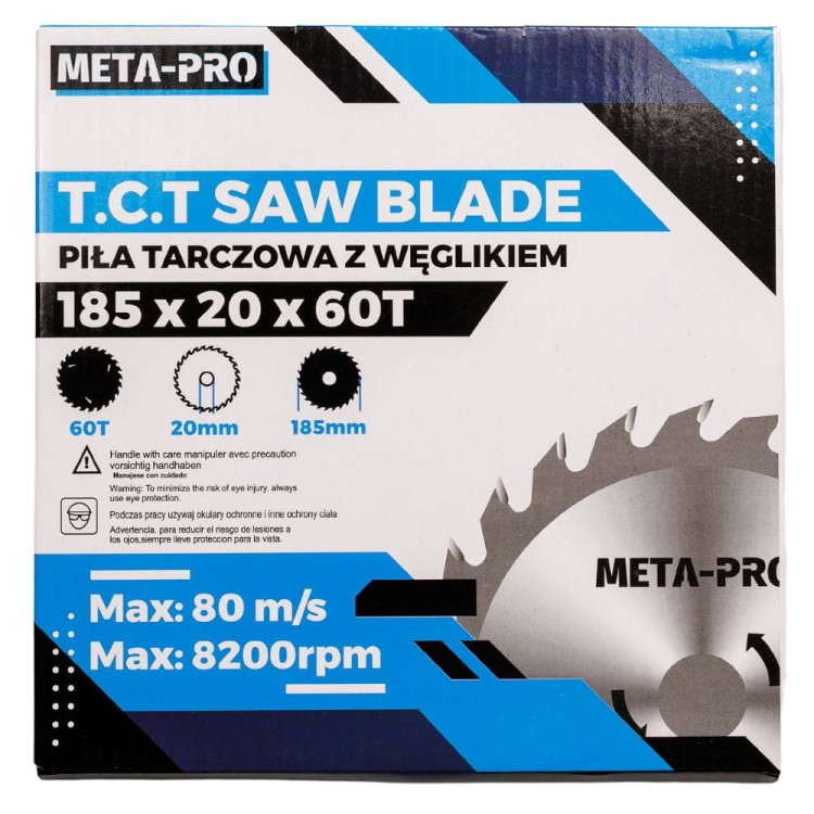 PIŁA TARCZOWA DO DREWNA – 185 x 20 x 60T-5