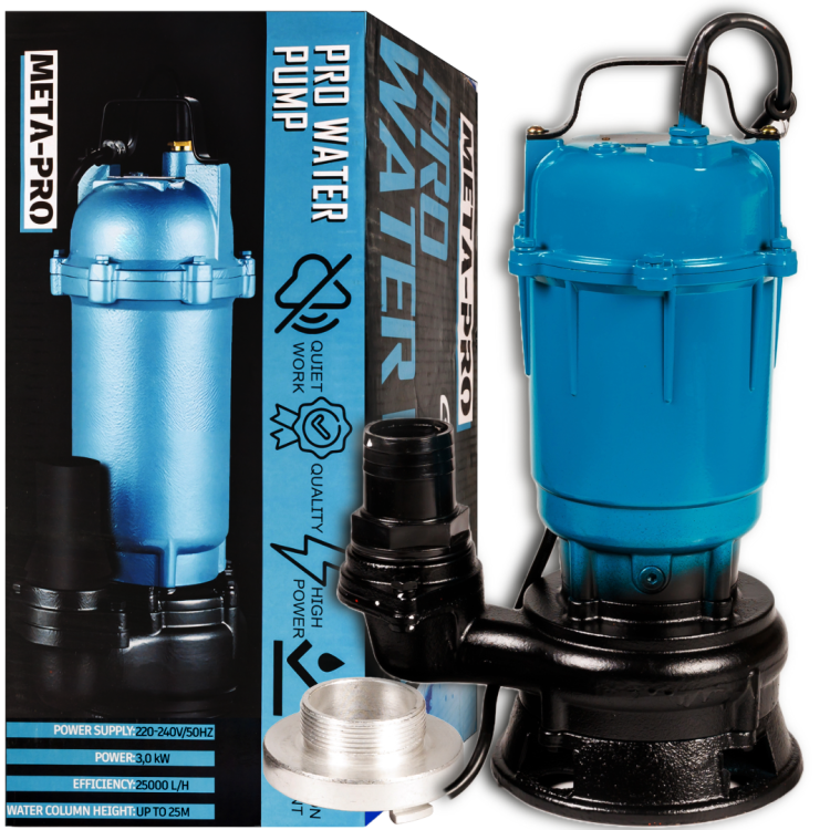 POMPA DO WODY BRUDNEJ I SZAMBA MOC 3000W / 25000L/h-1