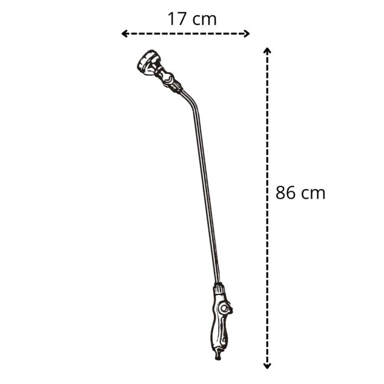 LANCA OGRODOWA DO PODLEWANIA 8 TRYBÓW 86 CM-2