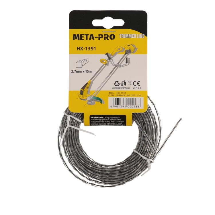 ŻYŁKA TNĄCA DO KOSY SPALINOWEJ 2.7mm x 15m