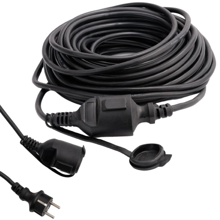 PRZEDŁUŻACZ OGRODOWY BUDOWLANY 20M 3x1,5mm-2