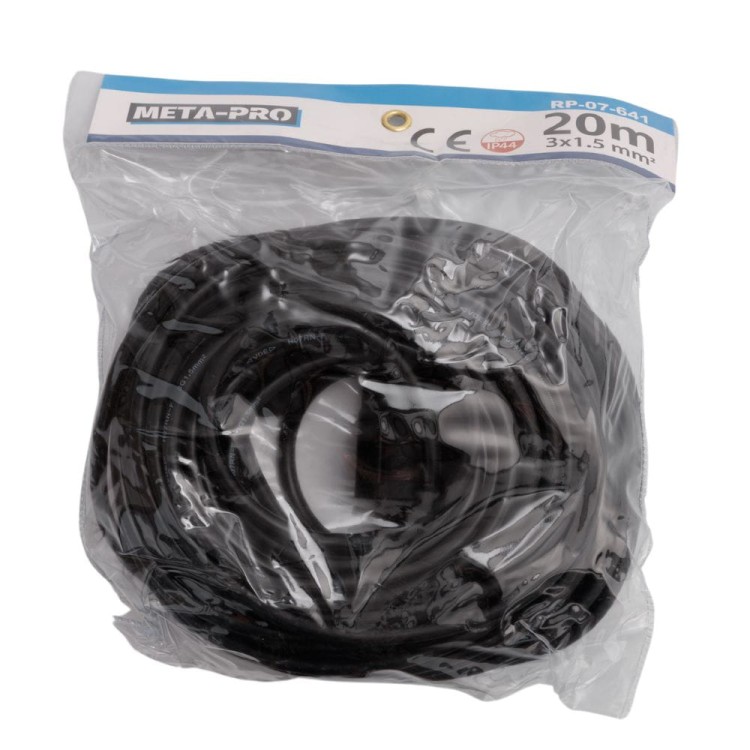 PRZEDŁUŻACZ OGRODOWY BUDOWLANY 20M 3x1,5mm-7