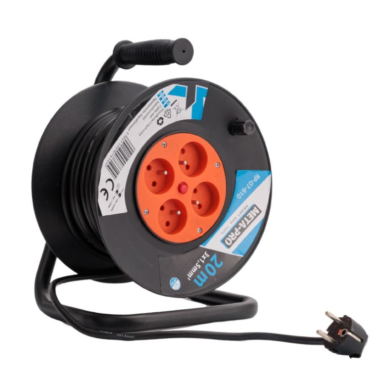 PRZEDŁUŻACZ BĘBNOWY 20M 3x1,5mm²-7