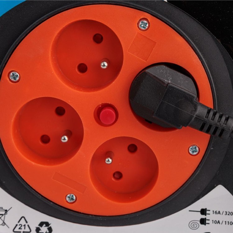 PRZEDŁUŻACZ BĘBNOWY 20M 3x1,5mm²-9