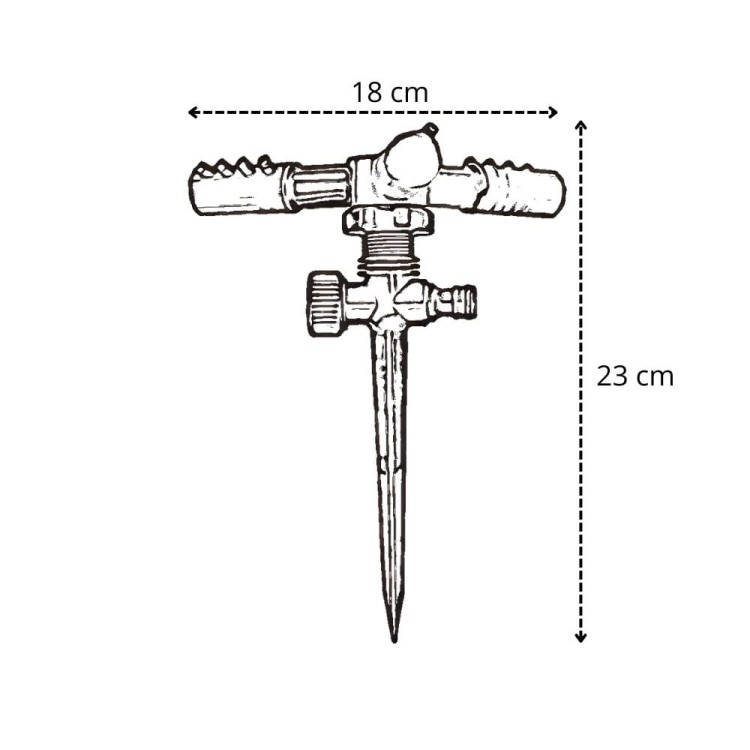 ZRASZACZ OGRODOWY OBROTOWY PEŁNY ZAKRES 360° -2