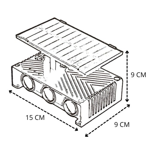 Lampa Solarna Zewnętrzna Ścienna-2