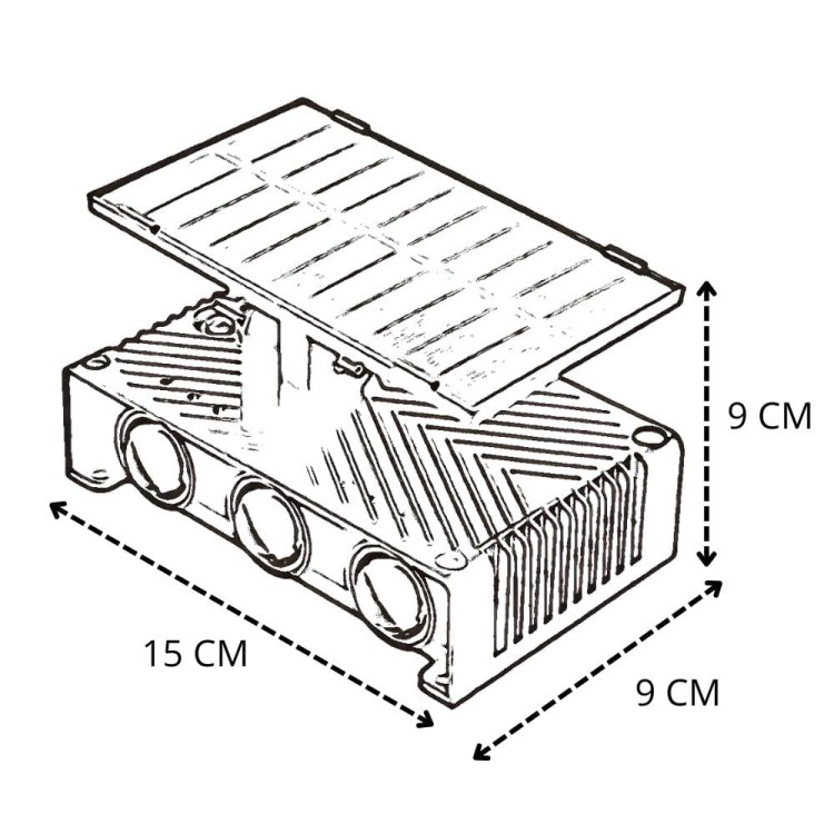 Lampa Solarna Zewnętrzna Ścienna-2