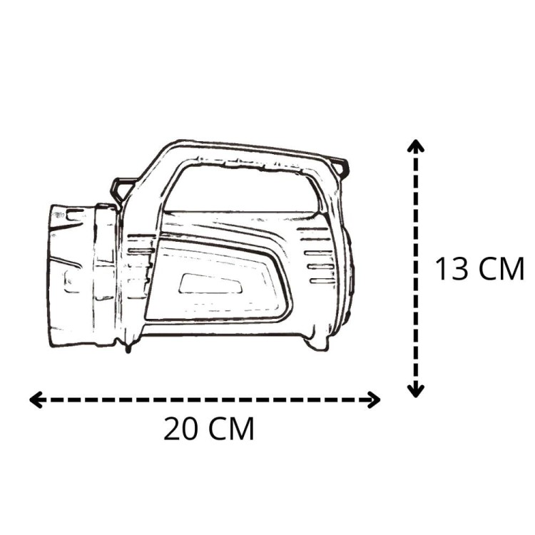 LATARKA TAKTYCZNA LED – 1200 LM (4500 mAh / POWERBANK) -2