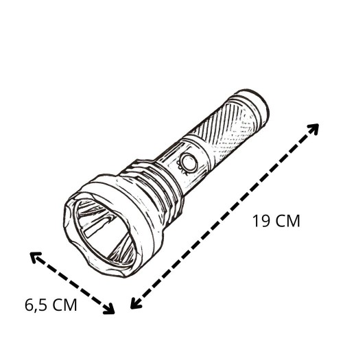 Latarka taktyczna led - 950Lm (8800 mAh / 19 cm) -2
