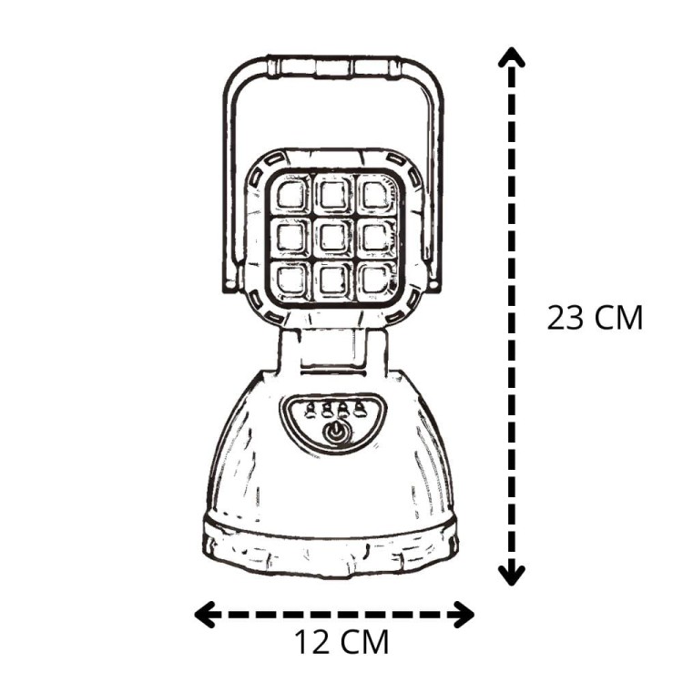 LATARKA SZPERACZ SOLARNA LED – 55 DIOD / 600 LM (3000 mAh) -2