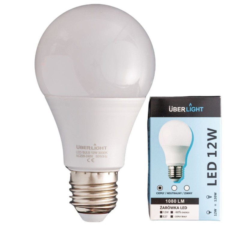 ŻARÓWKA LED – 12W / 1080 LM (BARWA CIEPŁA 3000K)-1