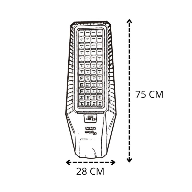 Lampa Solarna Uliczna 6500K 3.2V 18Ah Ip65 300W-2