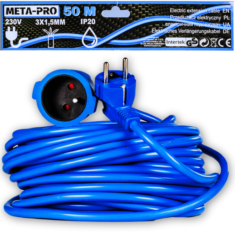 PRZEDŁUŻACZ BUDOWLANY I OGRODOWY 50M 3x1,5mm-1