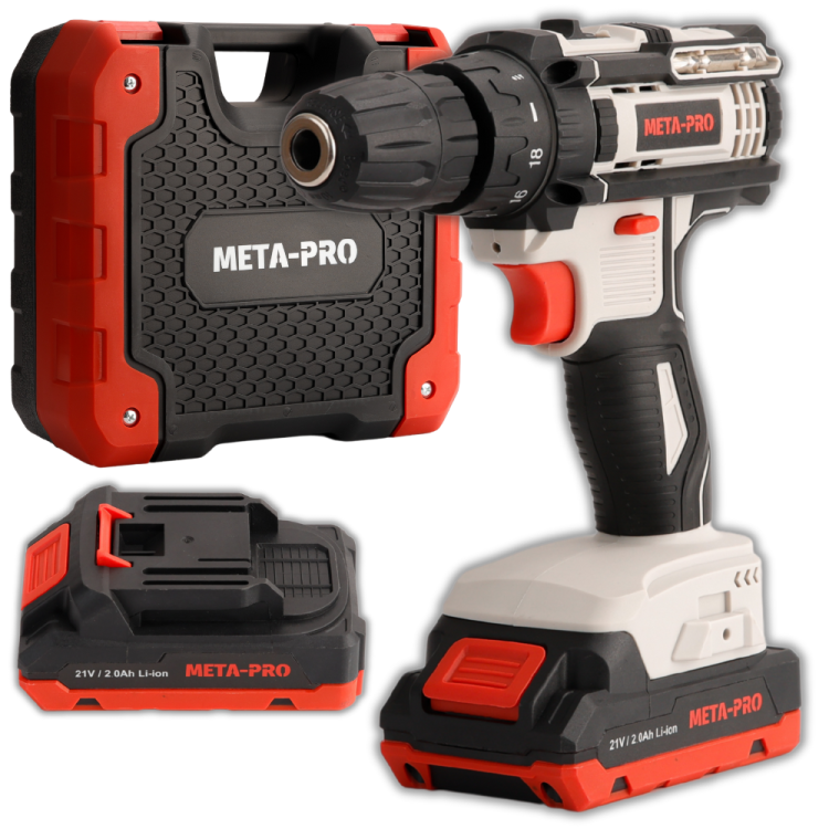 Wkrętarka Akumulatorowa 21V 2X Akumulator 2.0Ah-2