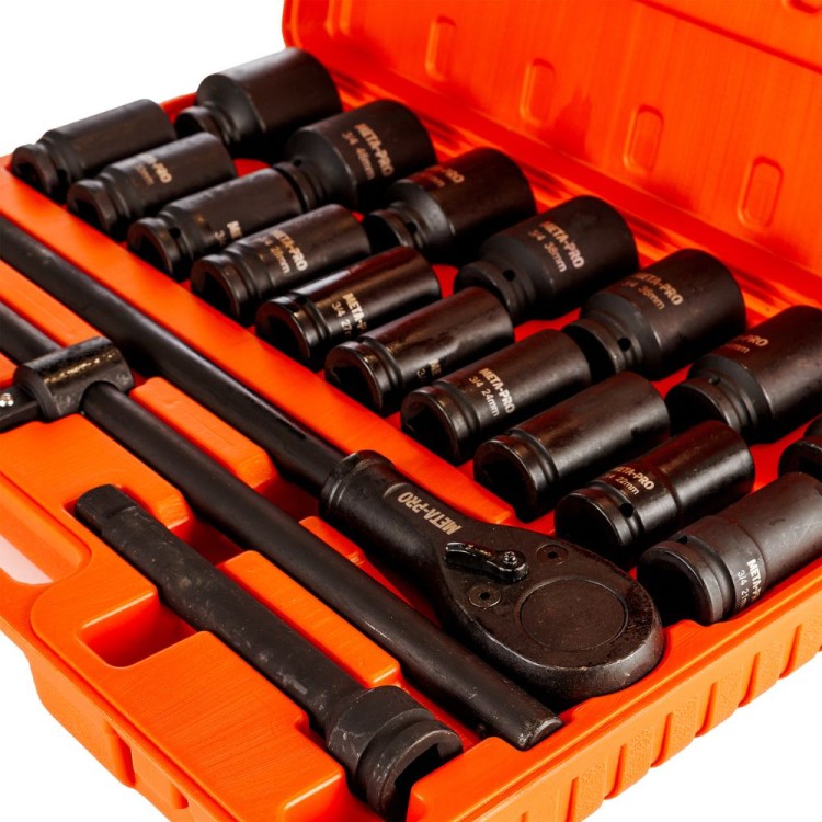 Zestaw nasadek pneumatycznych kluczy zestaw 21szt. 3/4'-5