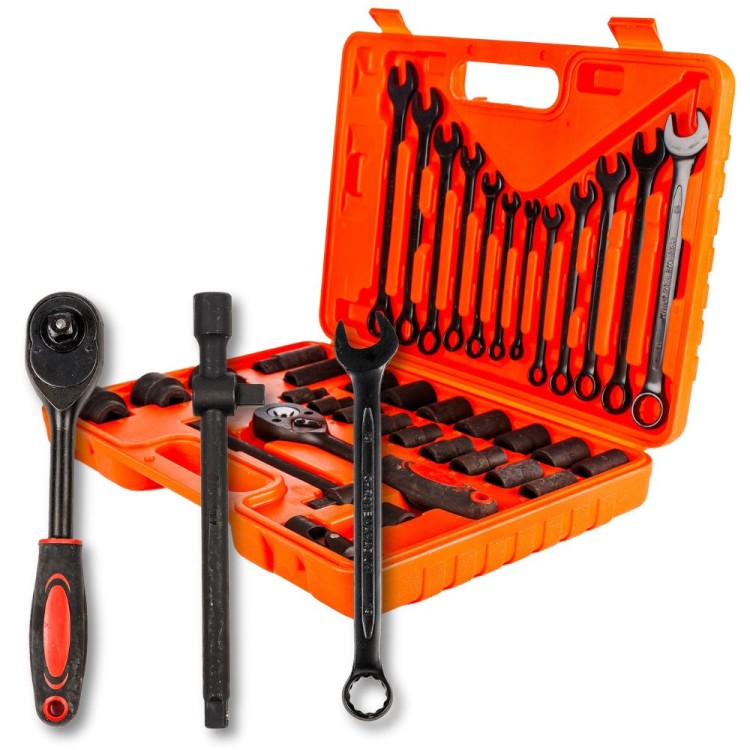 Zestaw nasadek pneumatycznych komplet kluczy zestaw 37 el. 1/2'