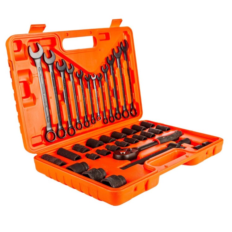 Zestaw nasadek pneumatycznych komplet kluczy zestaw 37 el. 1/2'-3