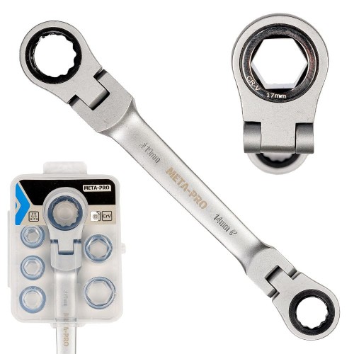 Klucz z nasadkami ruchomymi 8-19mm