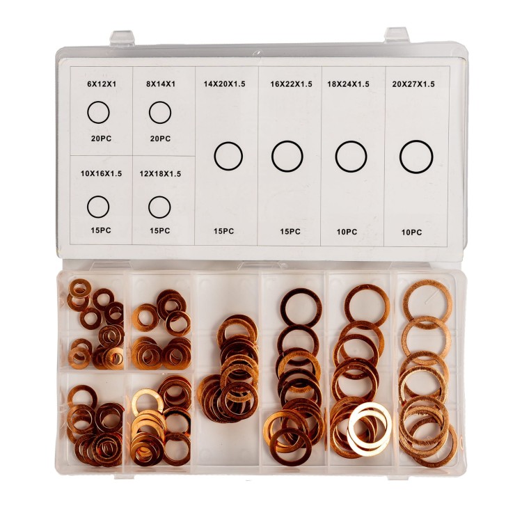 PODKŁADKI MIEDZIANE 120 szt-1