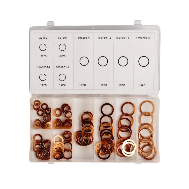 PODKŁADKI MIEDZIANE 120 szt-3