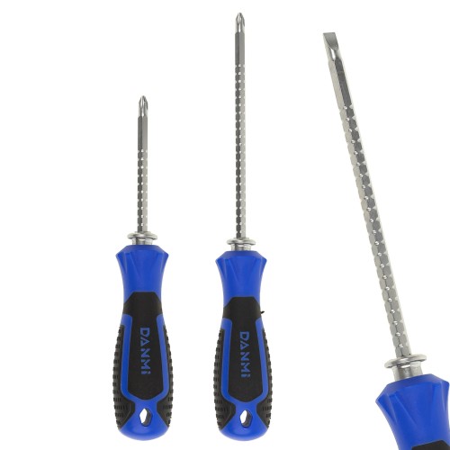 ŚRUBOKRĘT DWUSTRONNY PŁASKI I KRZYŻAK WYSUWANY 20 CM - 25 CM-1