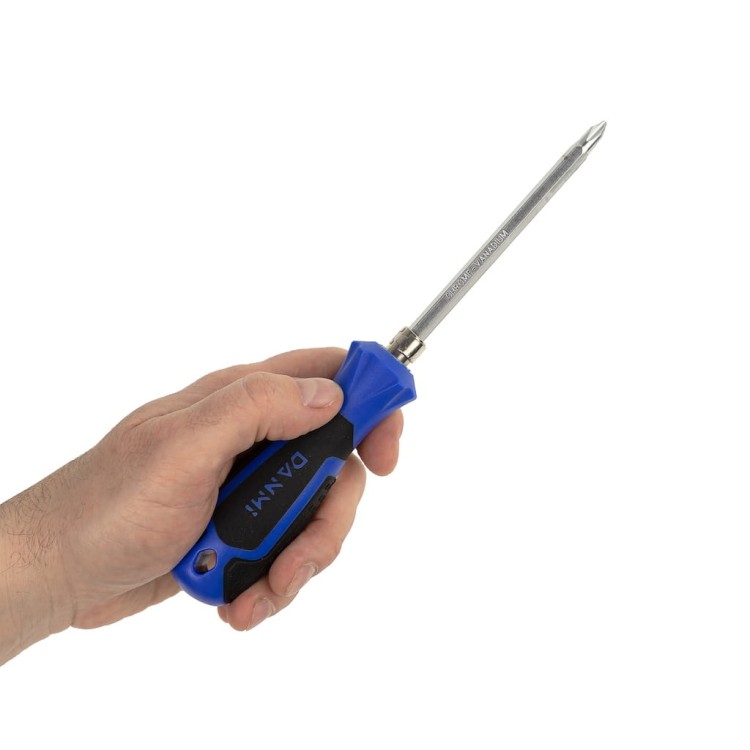 ŚRUBOKRĘT DWUSTRONNY PŁASKI I KRZYŻAK WYSUWANY 20 CM - 25 CM-8