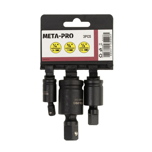 Zestaw przedłużek do grzechotki 3 szt. 1/2, 3/8, 1/4-1