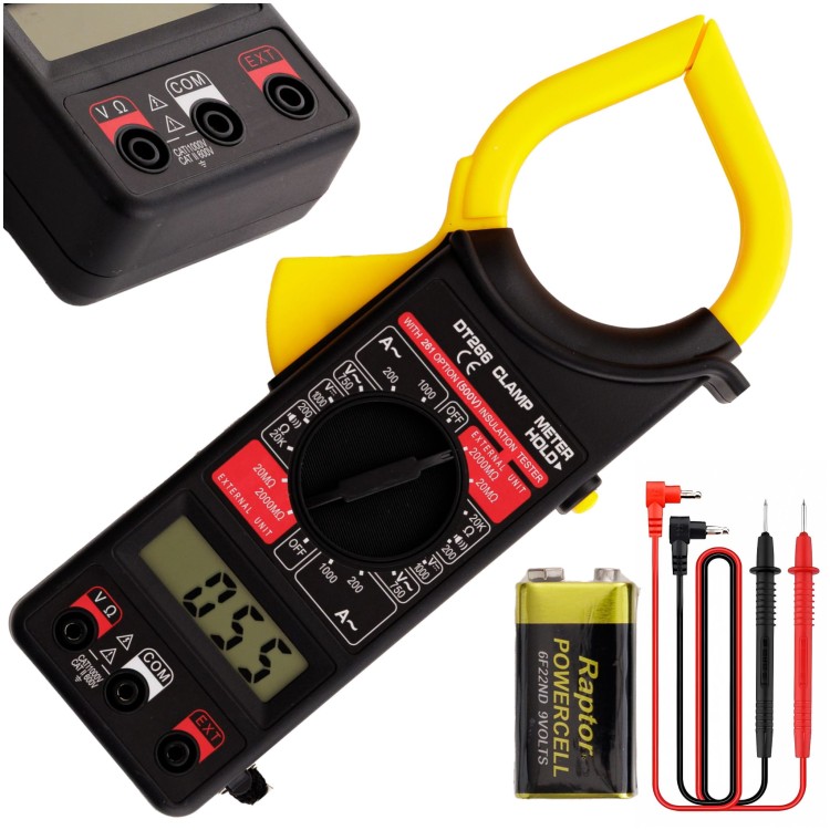 MIERNIK CĘGOWY MULTIMETR CYFROWY 1000A AC-1