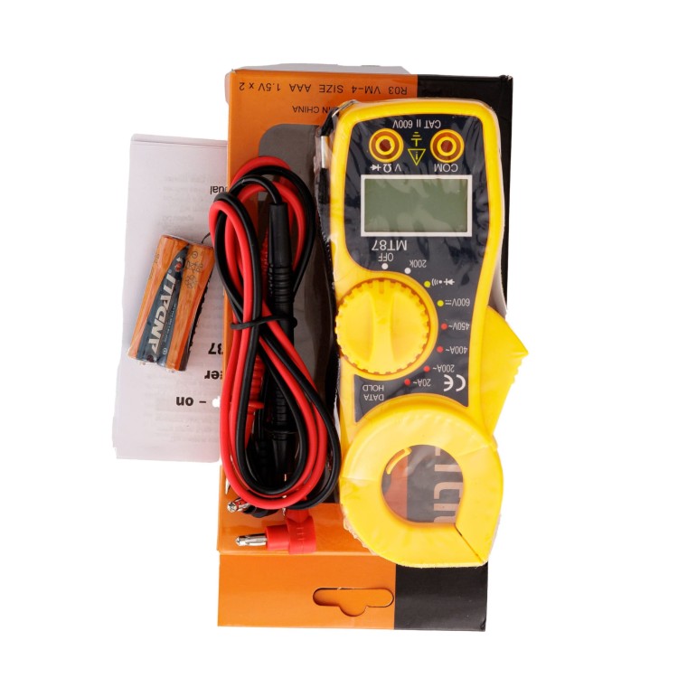 MIERNIK CĘGOWY MULTIMETR CYFROWY400A AC -9