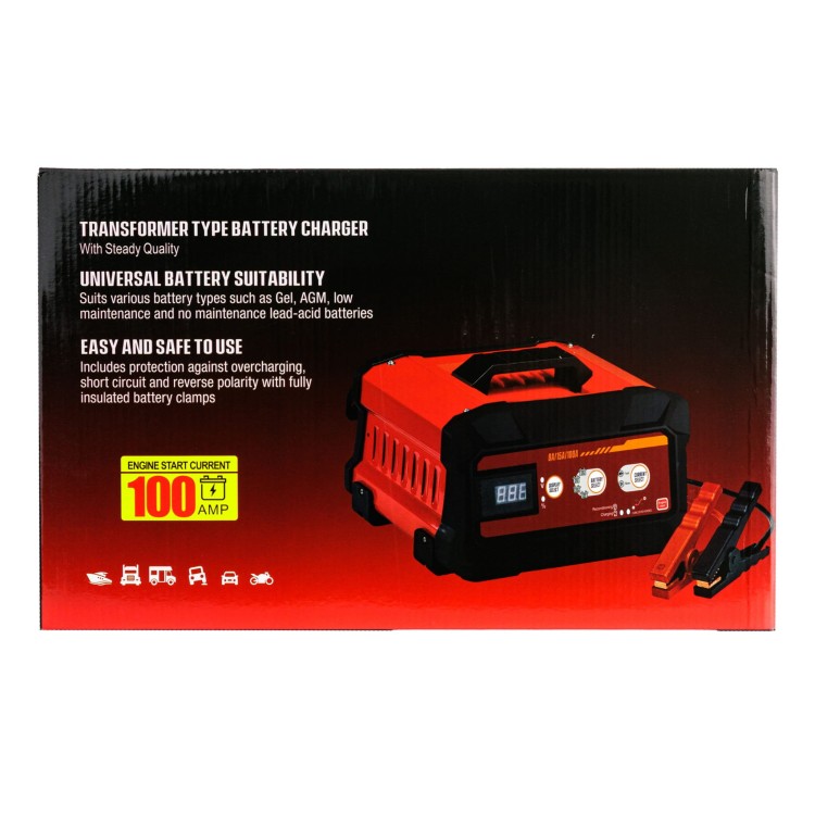 PROSTOWNIK ŁADOWARKA DO AKUMULATORÓW 8A / 15A / 100A AGM GEL -2