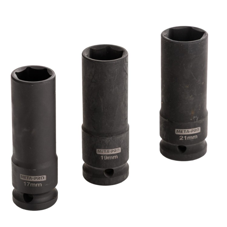 Nasadki Udarowe Długie 1/2" 17 MM / 19 MM / 21 MM -2