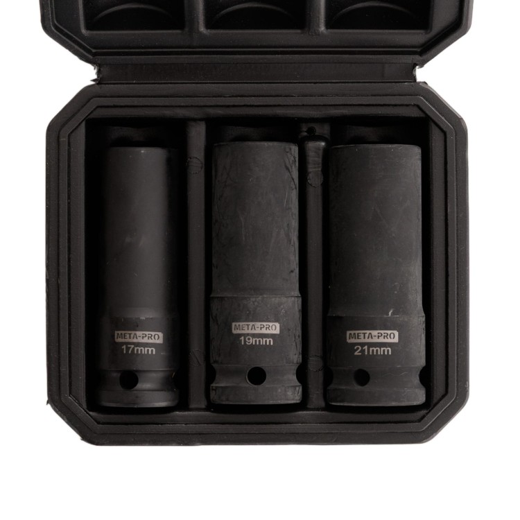 Nasadki Udarowe Długie 1/2" 17 MM / 19 MM / 21 MM -3