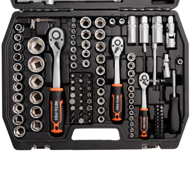 Zestaw Kluczy i Nasadek CRV META-PRO 171 El.-3