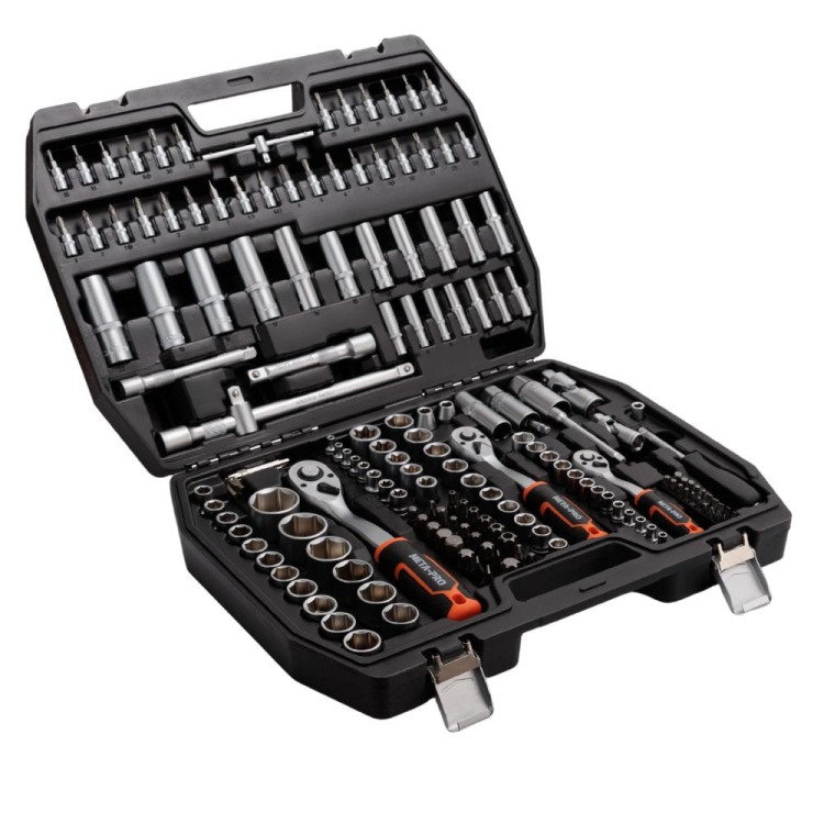 Zestaw Kluczy i Nasadek CRV META-PRO 171 El.-7