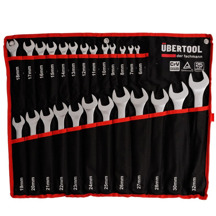 zestaw kluczy płasko-oczkowych 25el.-3